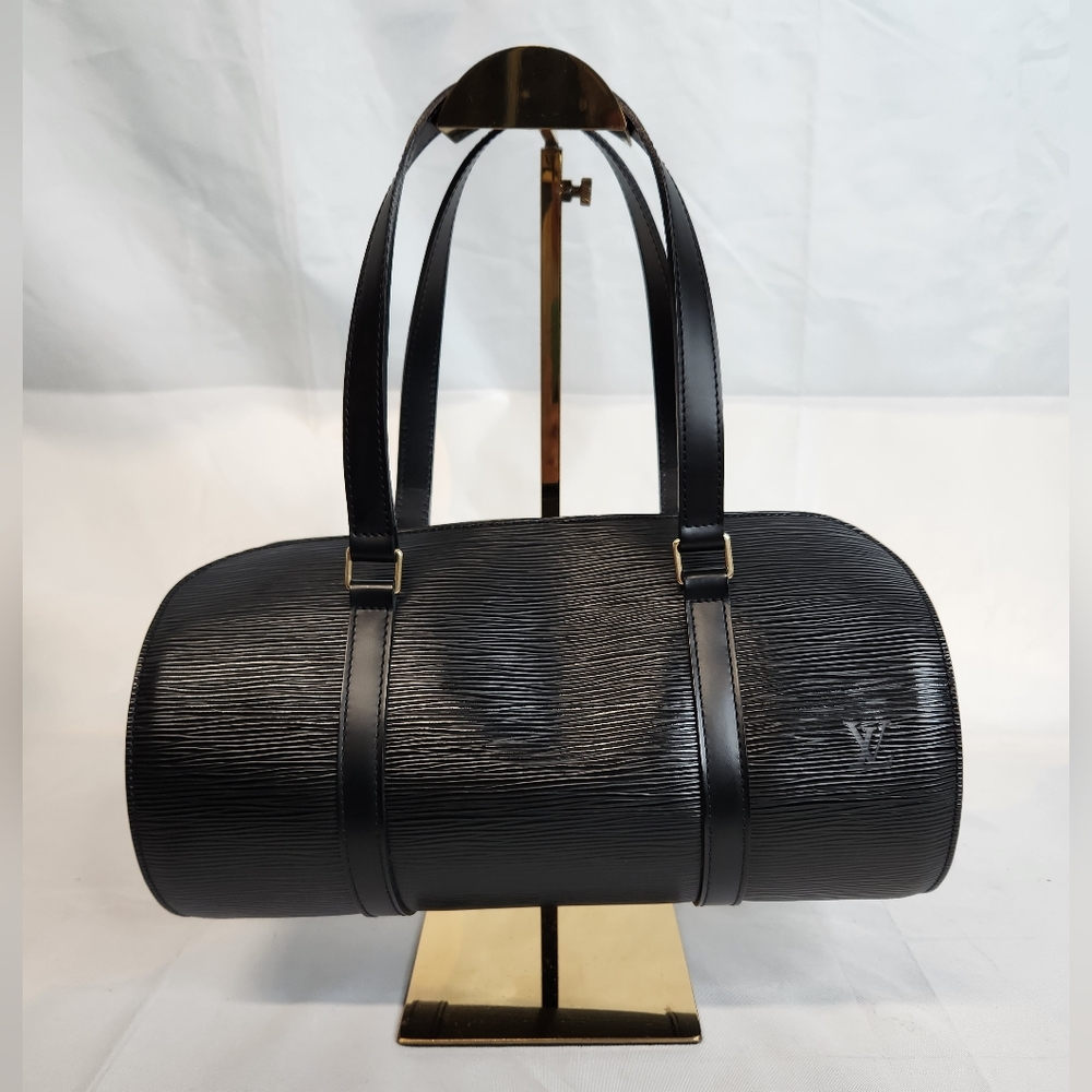 Louis Vuitton Black Epi Leather Soufflot Shoulder Bag Papillon